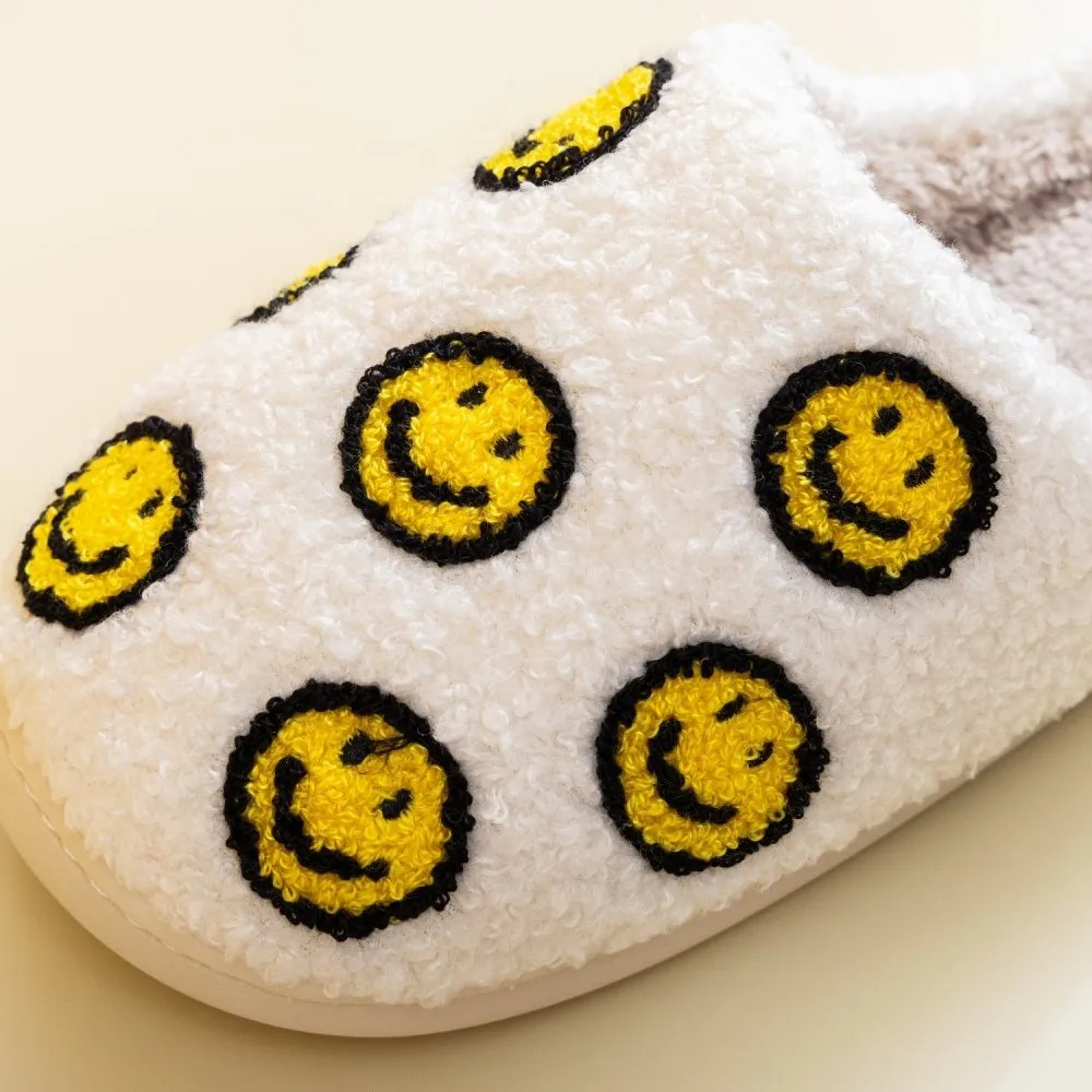 Smiley Face House Slippers