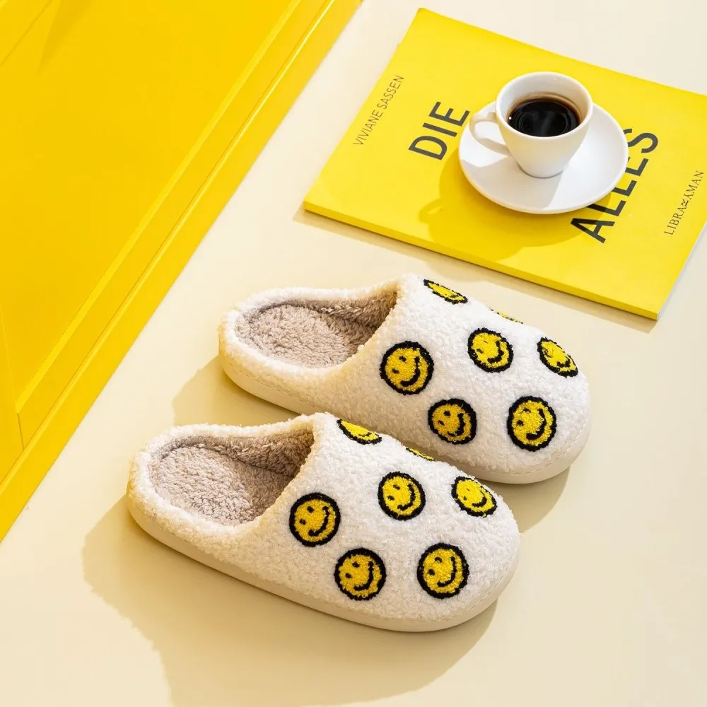 Smiley Face House Slippers