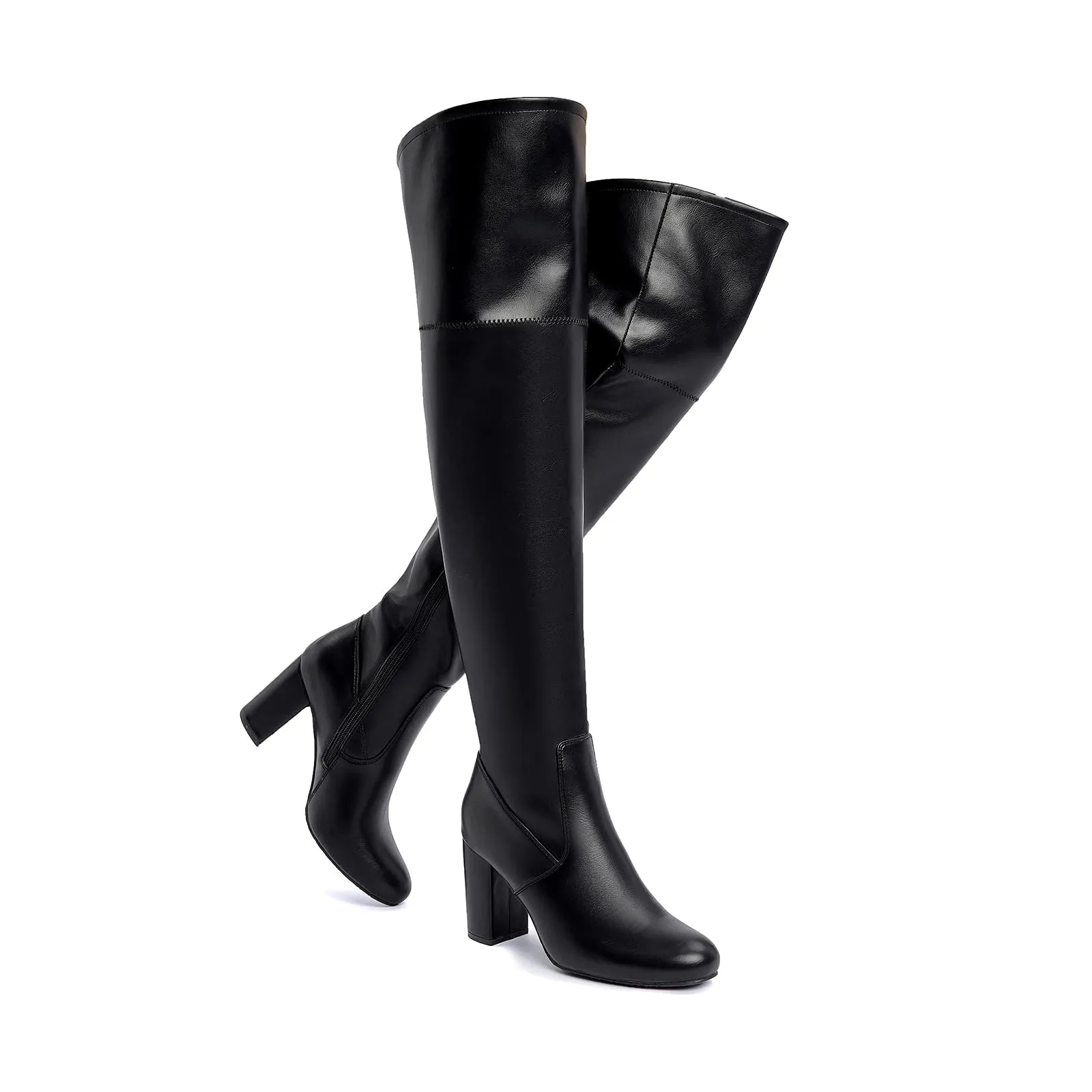 Society Black Over The Knee Stretch Winter Boots