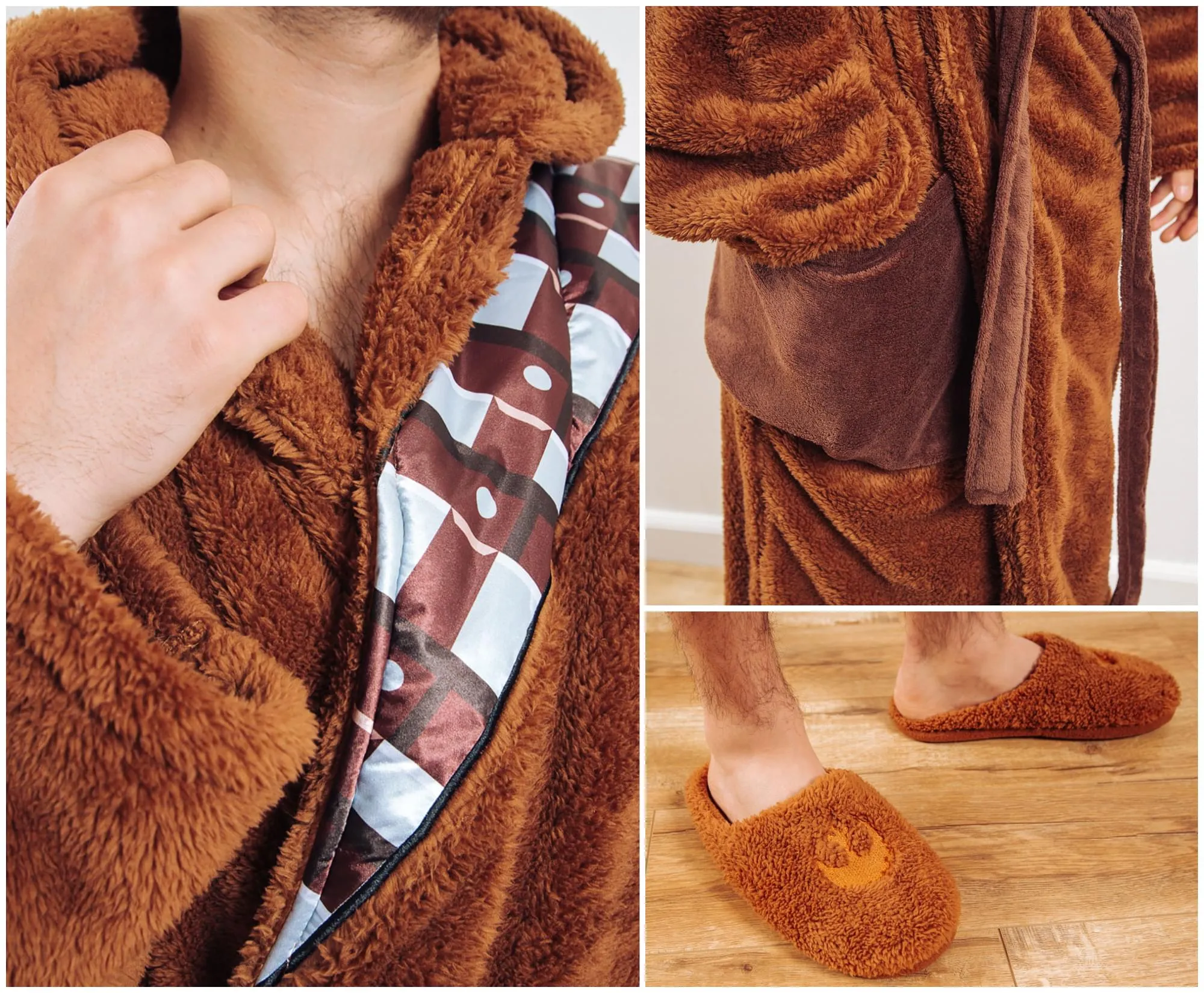 Star Wars Chewbacca Robe and Slipper Set for Adults