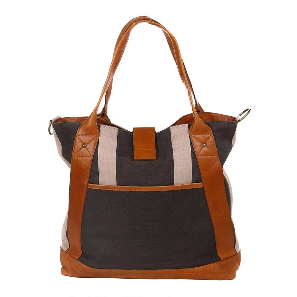 STS Ranchwear Grey Canvas Weekend Tote