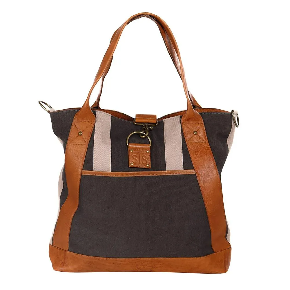 STS Ranchwear Grey Canvas Weekend Tote