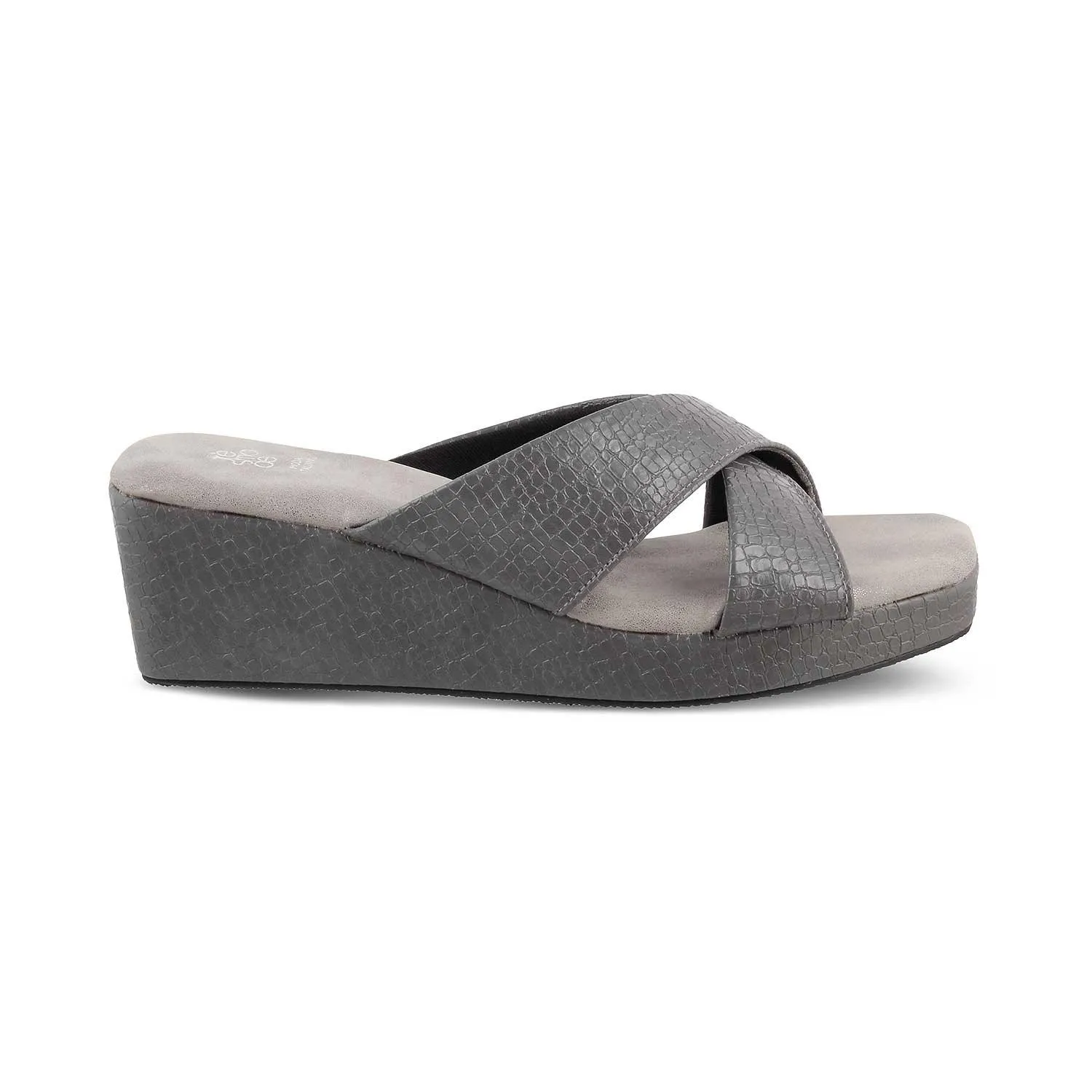 The Rew Grey Women's Dress Wedge Sandals Tresmode