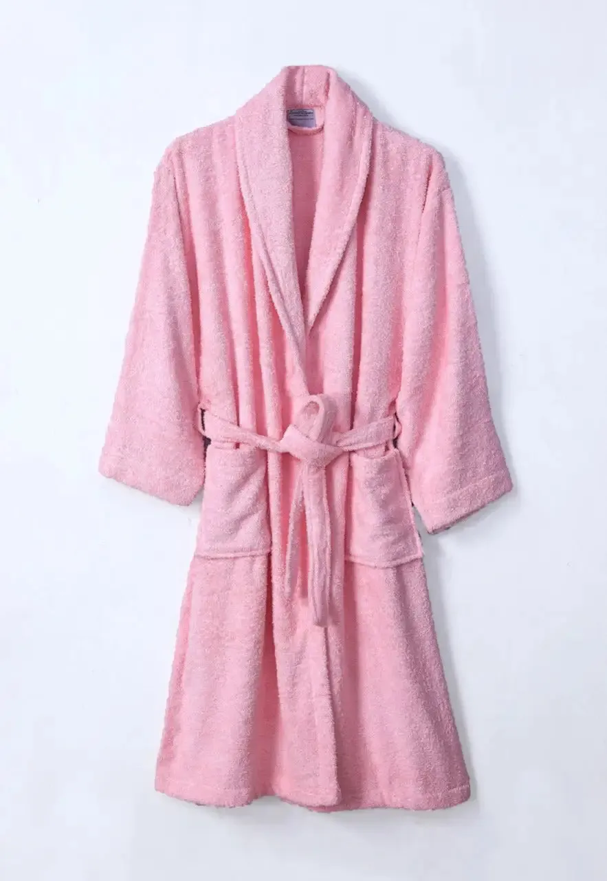 Unisex, 100% Egyptian Cotton, Terry Toweling Dressing Gown (Shawl Collar)