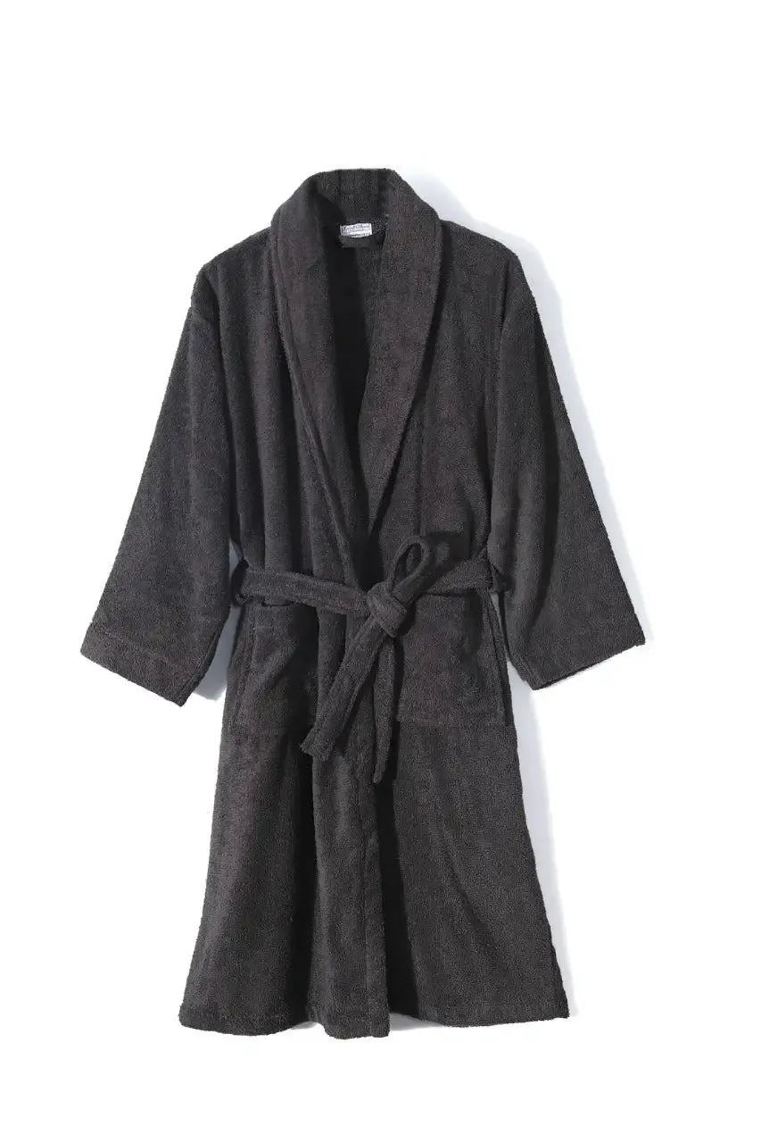 Unisex, 100% Egyptian Cotton, Terry Toweling Dressing Gown (Shawl Collar)