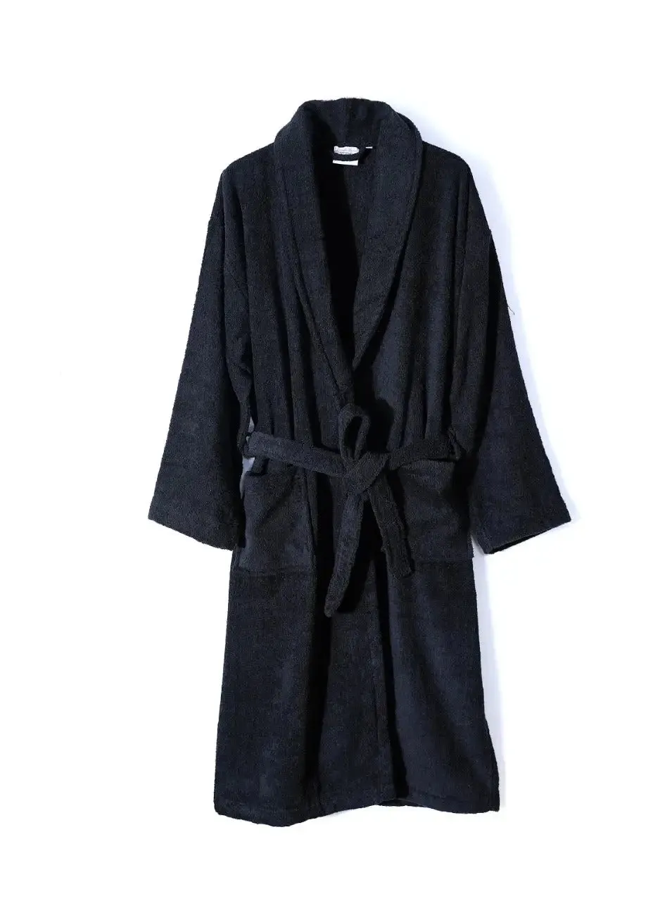 Unisex, 100% Egyptian Cotton, Terry Toweling Dressing Gown (Shawl Collar)