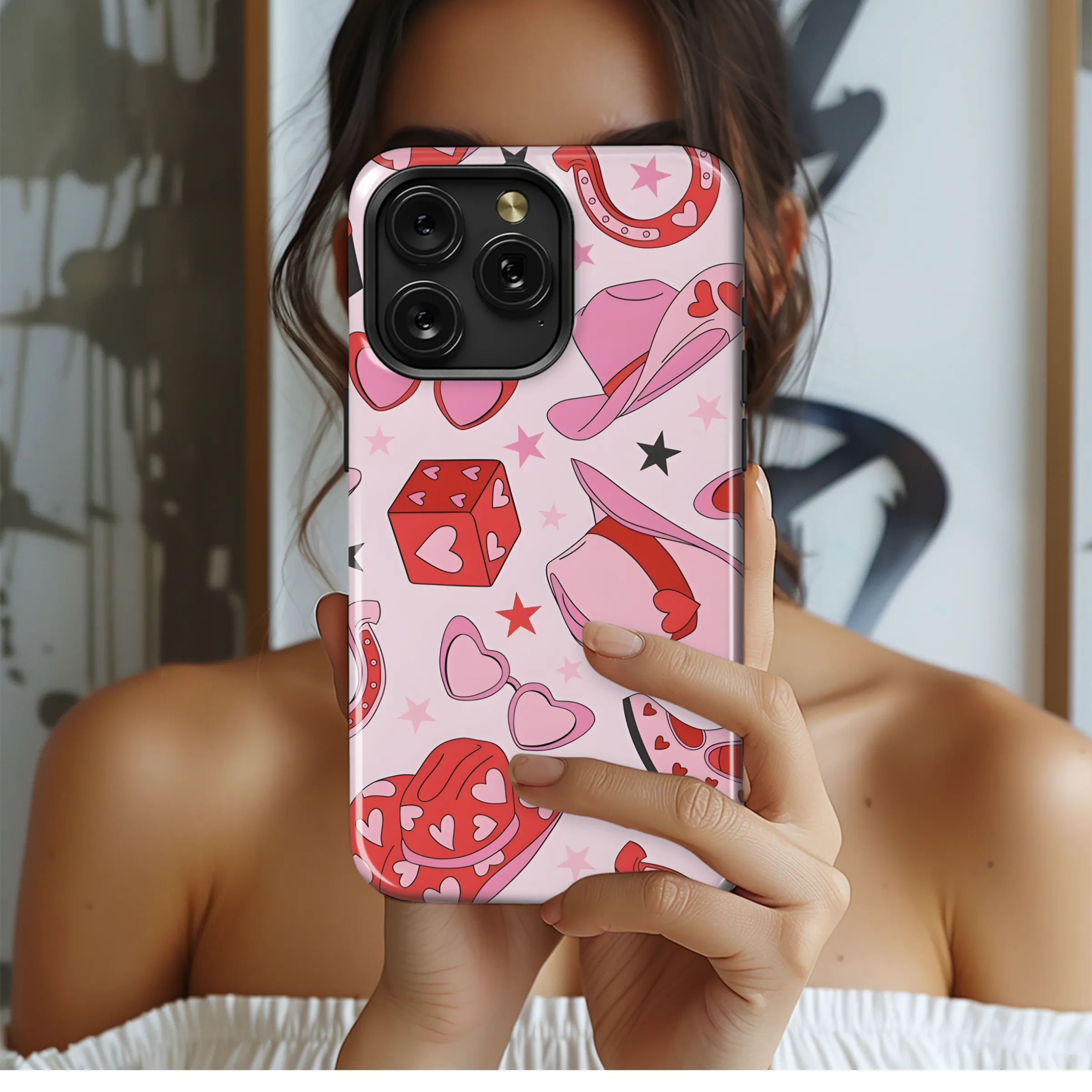 Valentine Cowgirl Accessory Phone Case iPhone Samsung Cover Pixel 3904