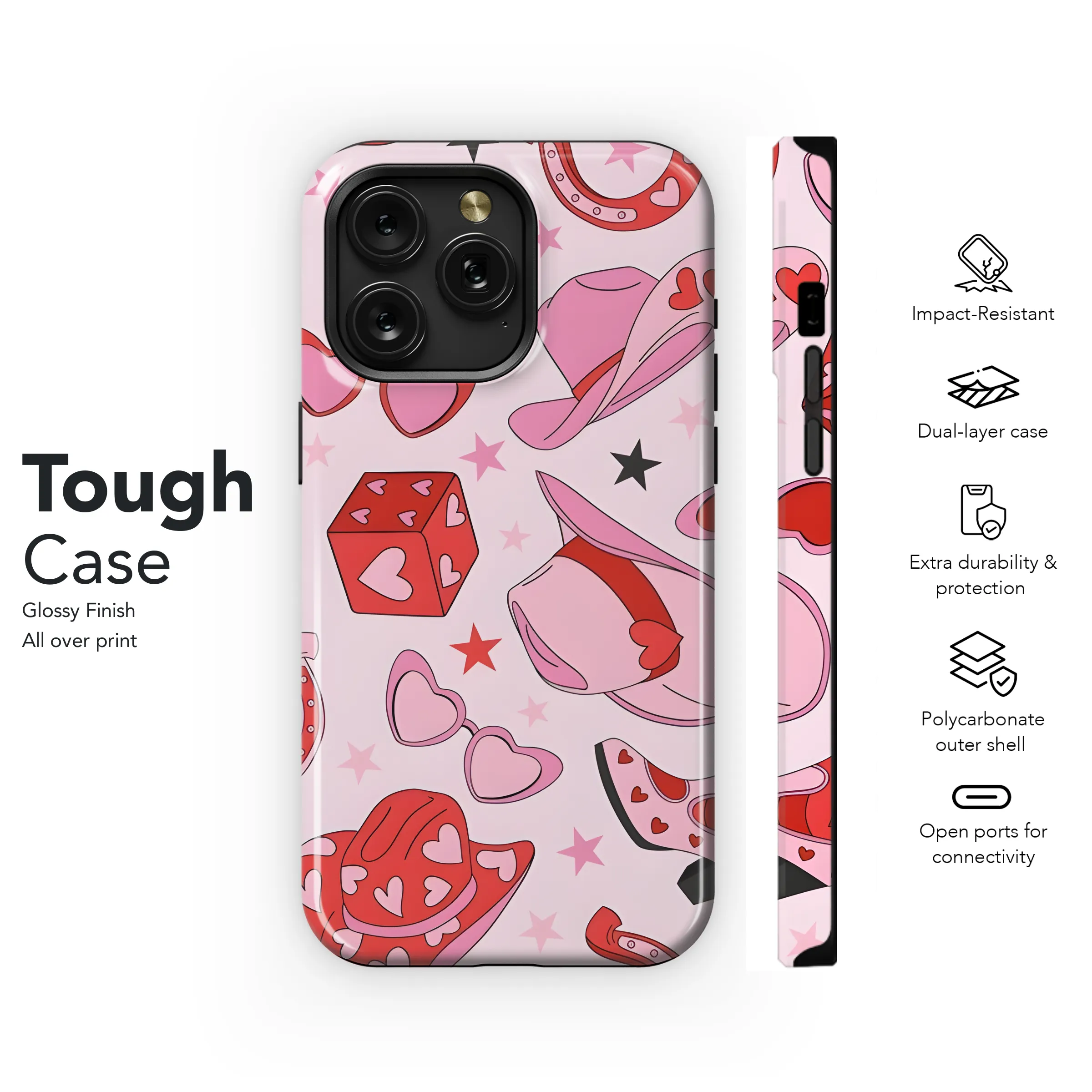 Valentine Cowgirl Accessory Phone Case iPhone Samsung Cover Pixel 3904